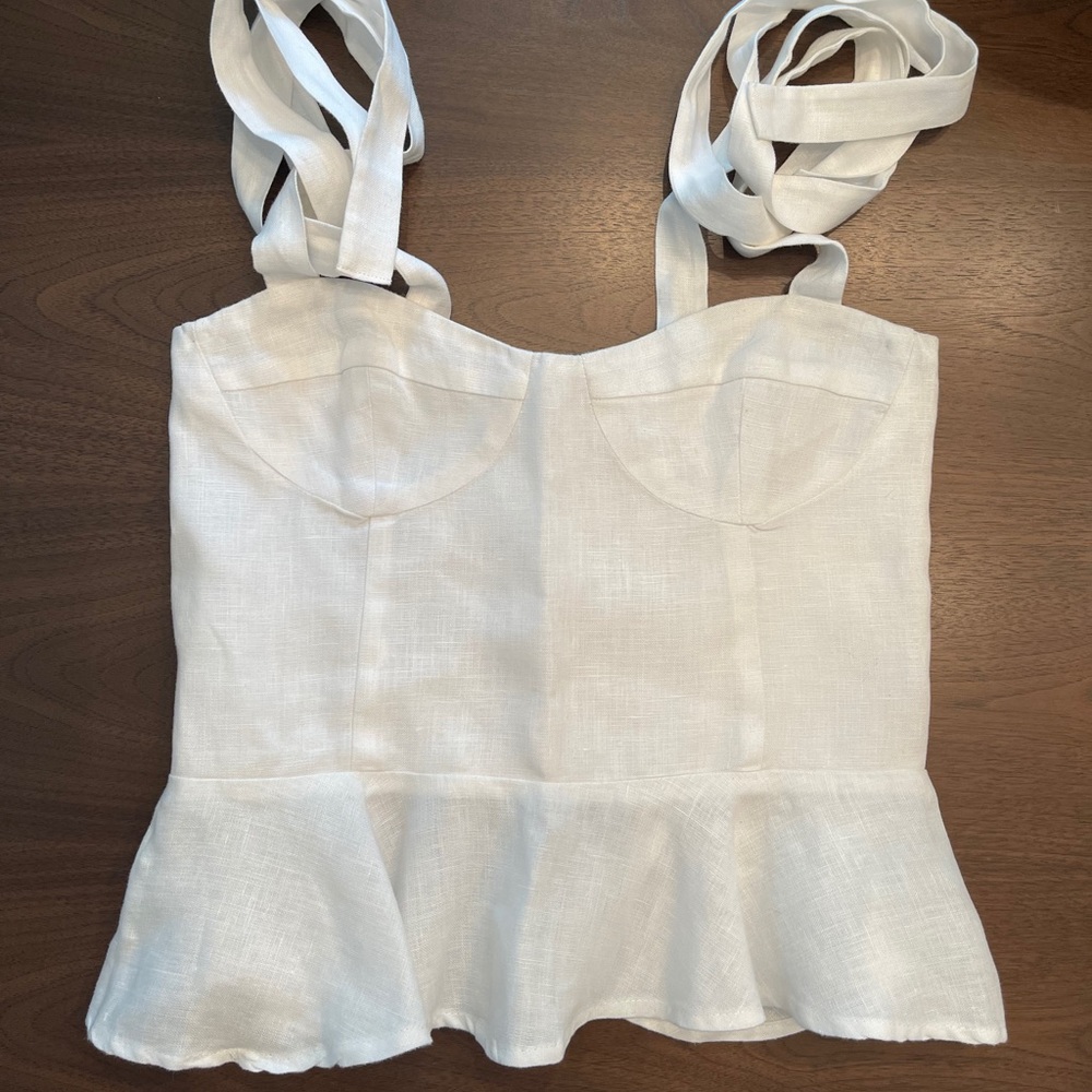 REFORMATION Kassi linen top - Picture 2 of 3